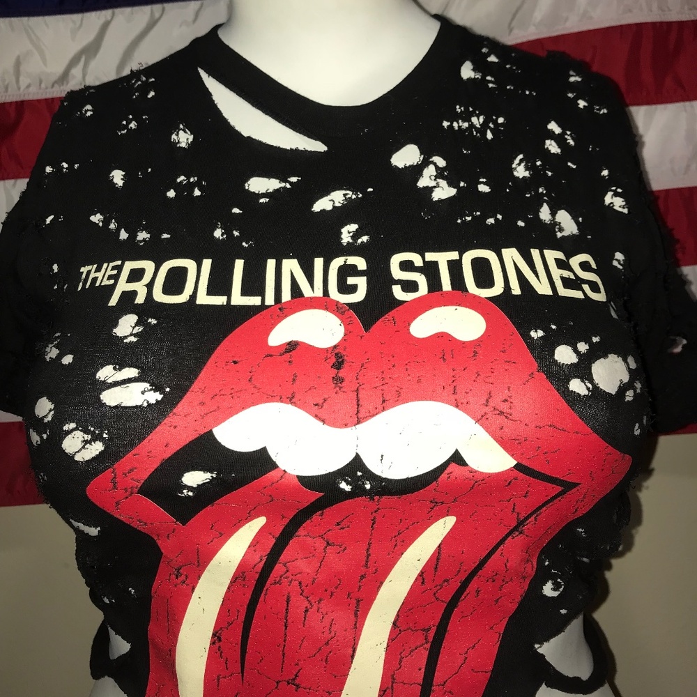 Rolling Stones crop top